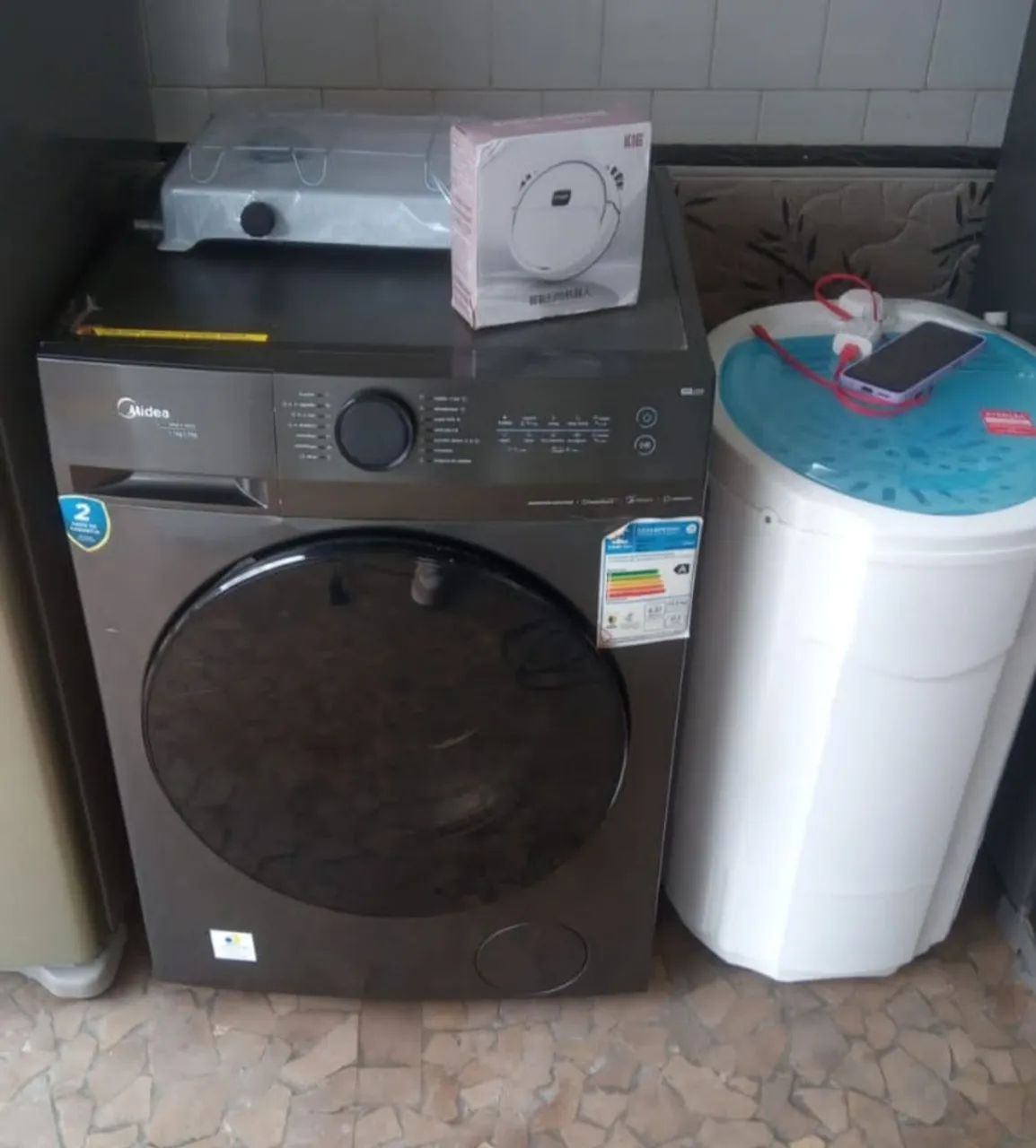 ?Semi novas ?Lava e seca+ centrífuga+ fogão 2 bocas + aspirador robô ?R$3.618 TUDO 