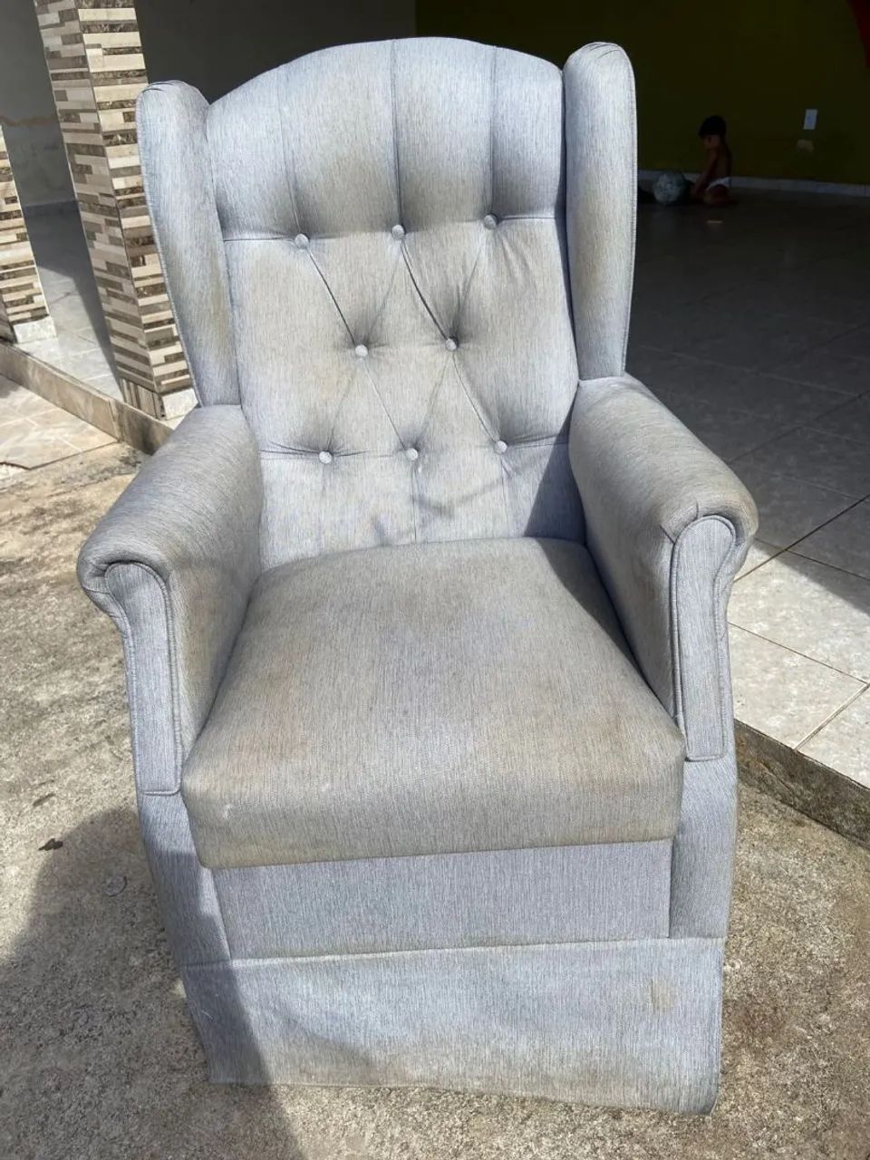 Poltrona Cinza pra amamentação e colocar bb pra dormir  - Foto 5