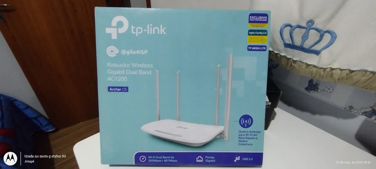 Roteador Wireless Gigabit Dual Band TP-Link Archer C5