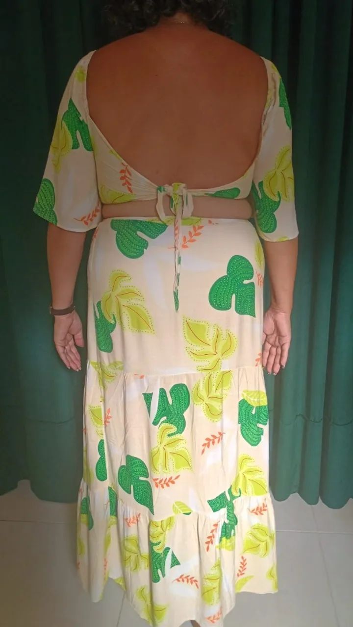 Conjunto Saia e Cropped, Tamanho G - DESAPEGO