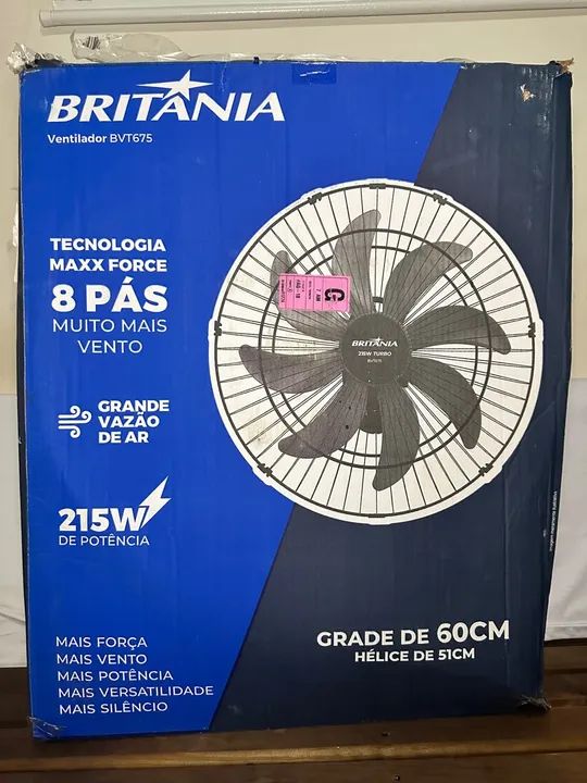 Ventilador de Parede Britânia Turbo Maxx Force 215W BVT675