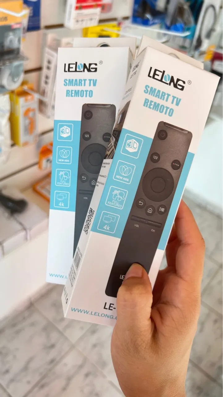 Controle Remoto Smart TV Lelong 4K Novo
