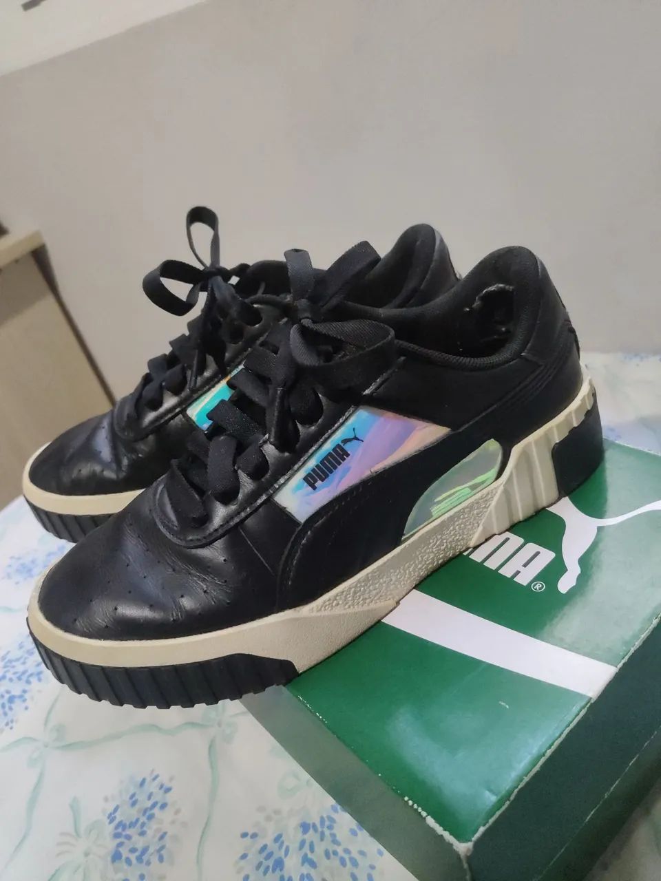 Tênis Puma Feminino Preto Cali Glow n° 35