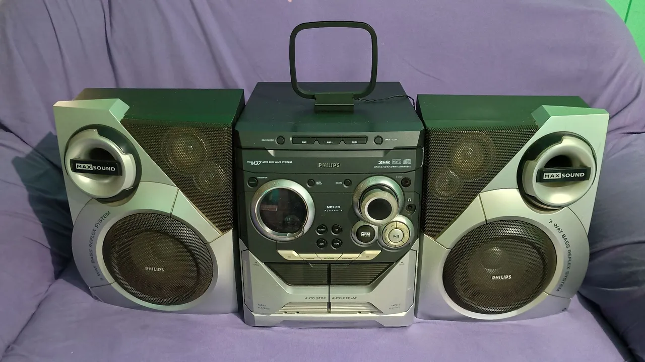 Som Philips PWM37 Mini Hi-Fi System