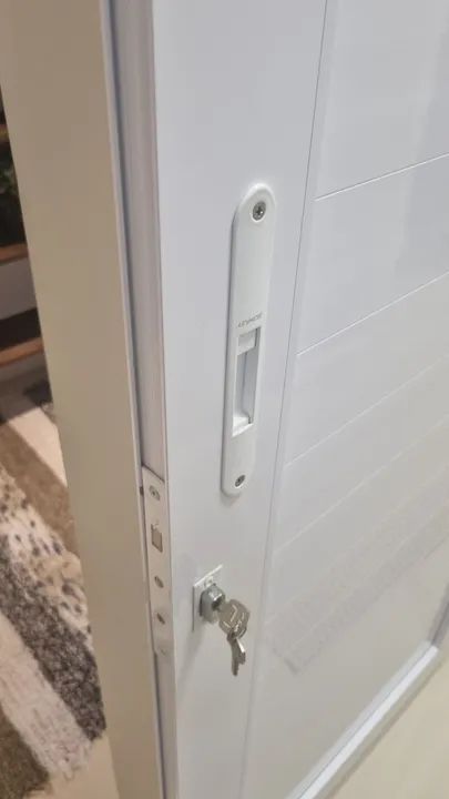 Porta de correr de alumínio (branca) - Foto 6