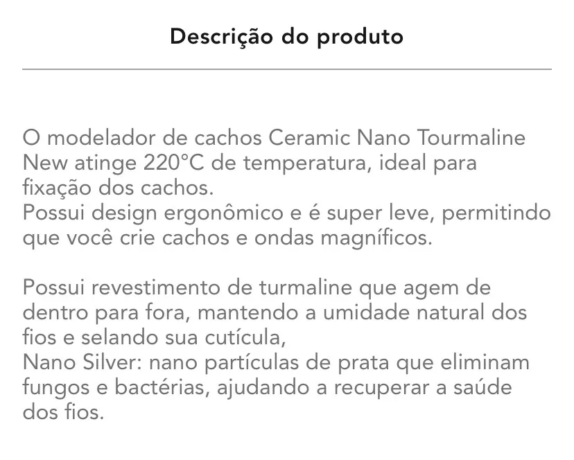 Modelador de cachos