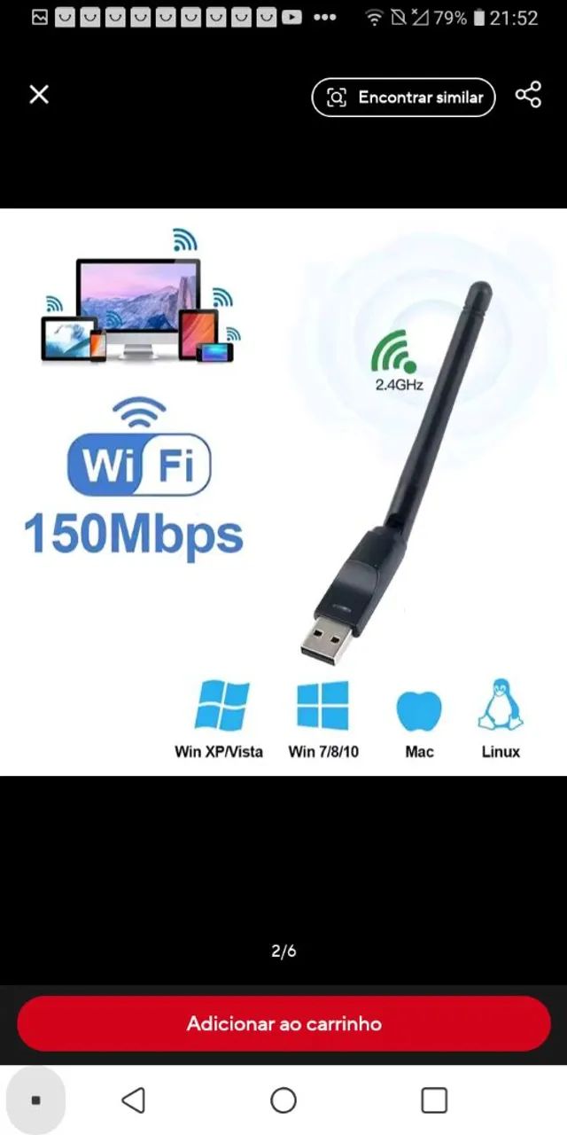 Mini adaptador wi-fi - Foto 2