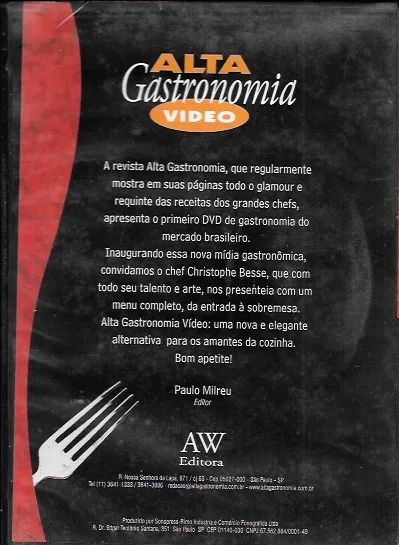 DVD: Alta Gastronomia Vídeo (c/ chef Christophe Besse) alimentação; culinária; comida - Foto 3