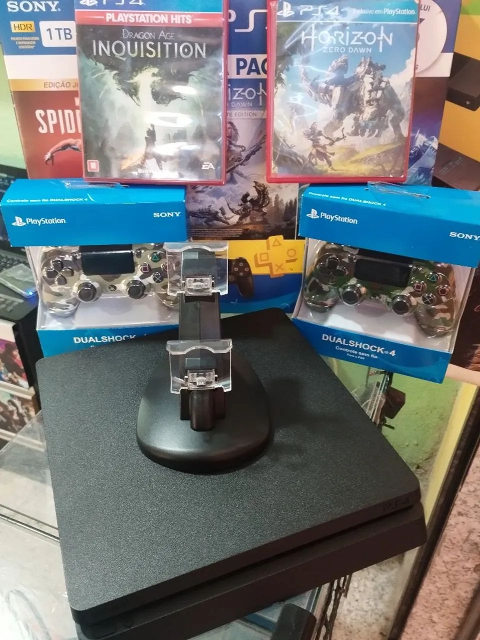 Ps4 slim de 1 terá com garantia 