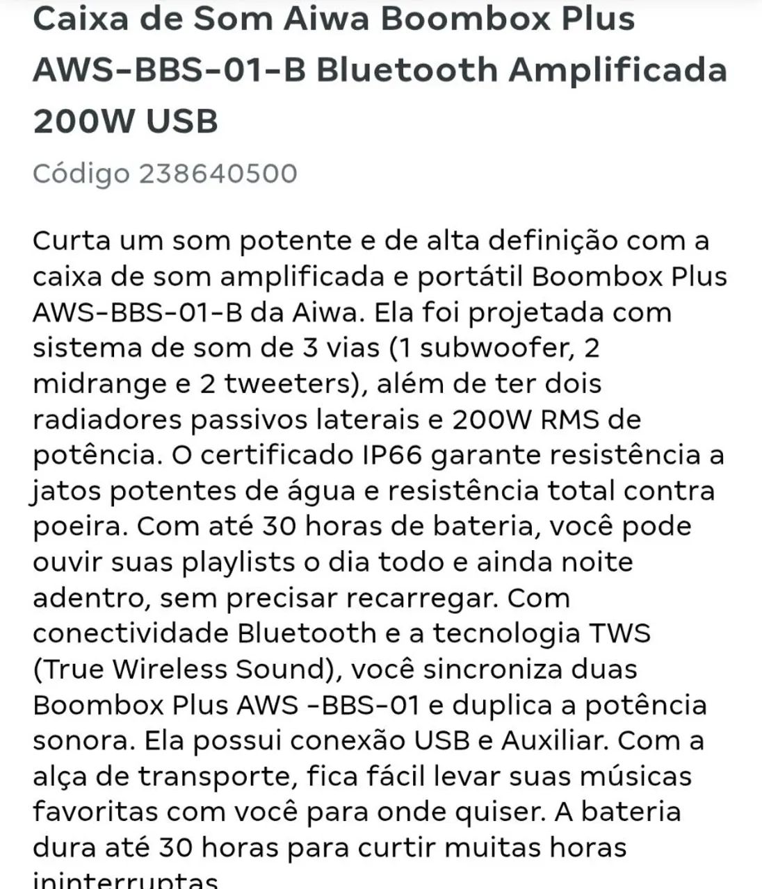 Boombox Plus Aiwa - Foto 5