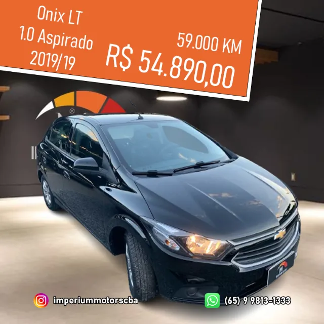 ONIX HATCH 1.0 LT 19/19, UNICO DONO COM APENAS 59.000 KM