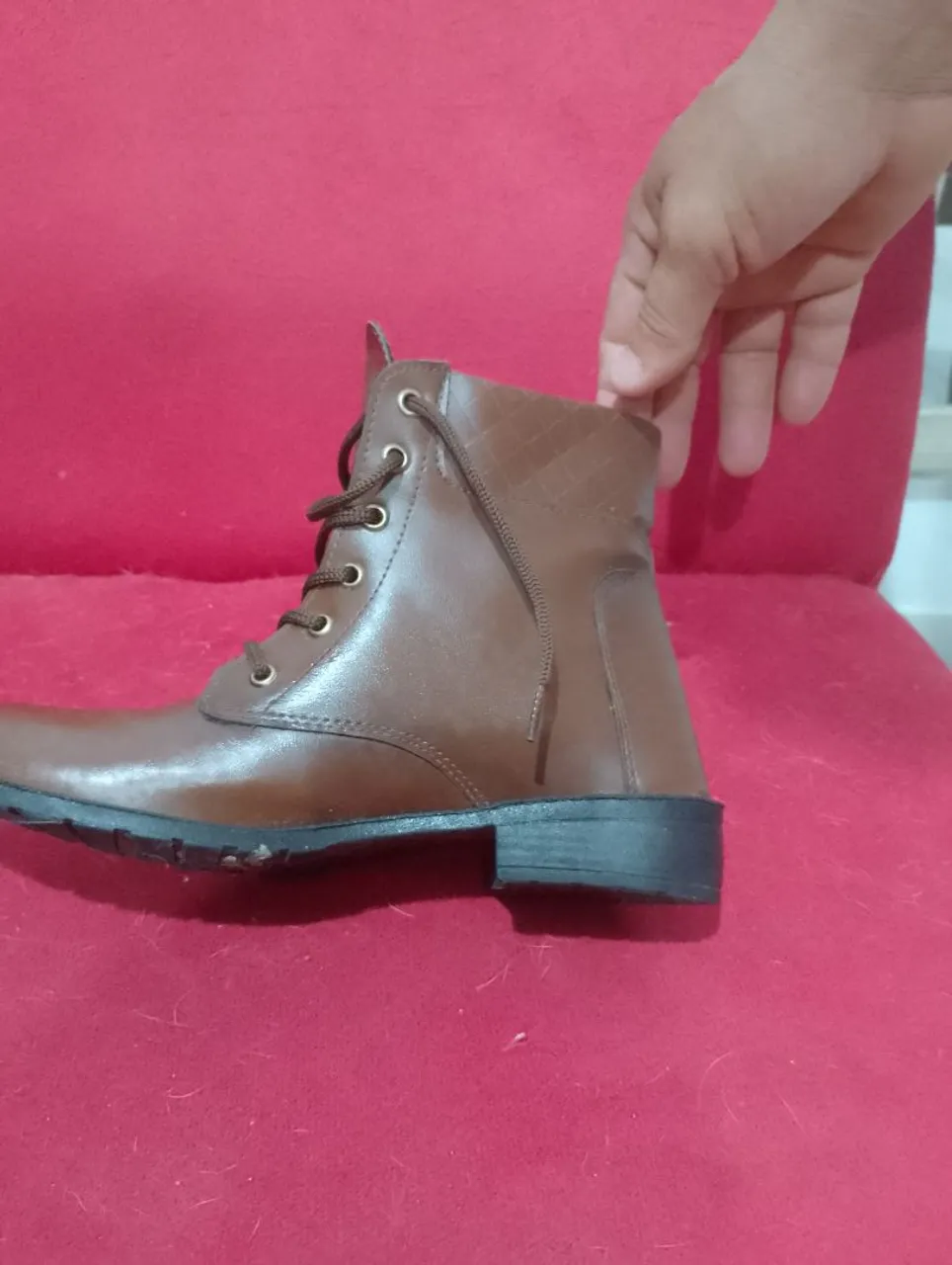 Bota Coturno Marrom