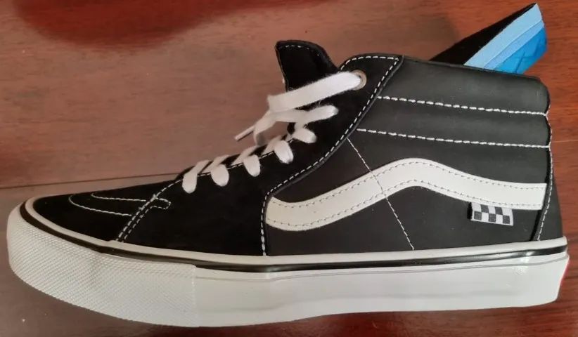 Tênis Vans Modelo skate Grosso Black / White - Foto 2