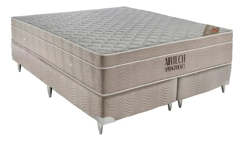 12X SEM JUROS | CAMA BOX QUEEN COM COLCHÃO SUPERPOCKET ORTOBOM - Foto 2