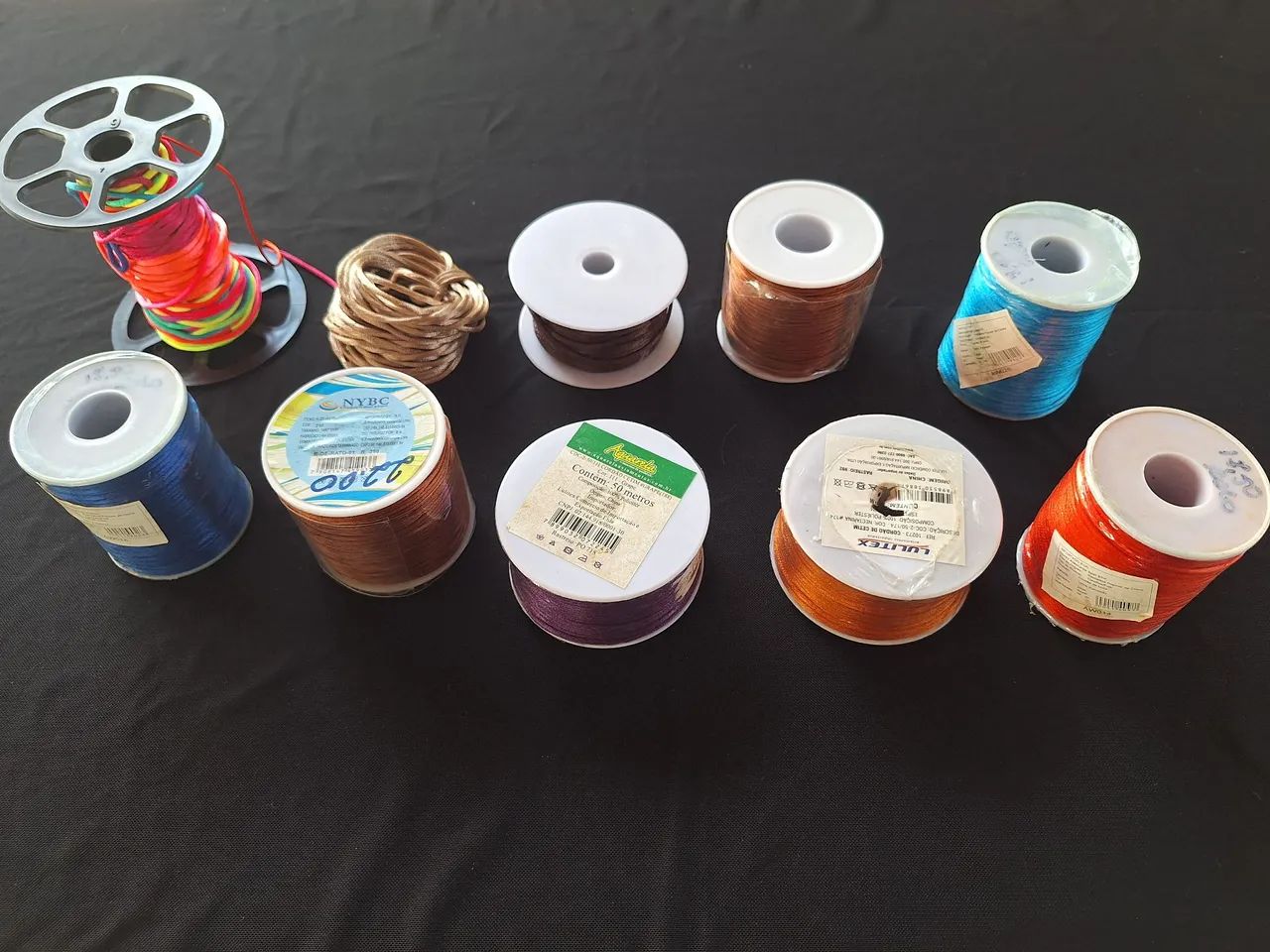 Kit de Cordões de Cetim (Rabo de Rato) e Cordões Encerados  - Foto 2