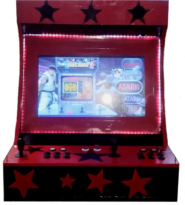 Fliperama Arcade Bartop Game Retro 32GB 20 Mil Jogos - Foto 2