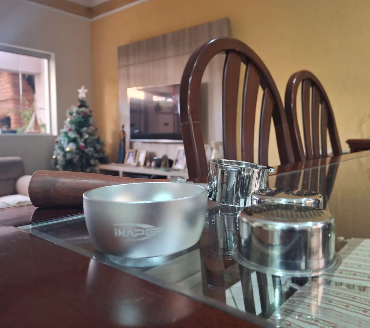 Kit Acessórios Espresso 51mm (Portafiltro naked, puck screen, funil e 2 filtros) - Foto 2