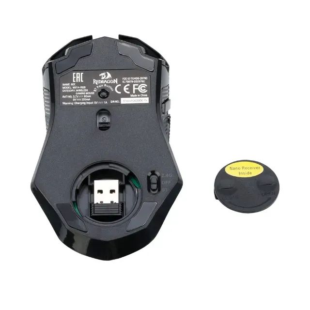 Mouse Gamer Sem Fio Redragon Nix Wireless RGB, RGB - Foto 5