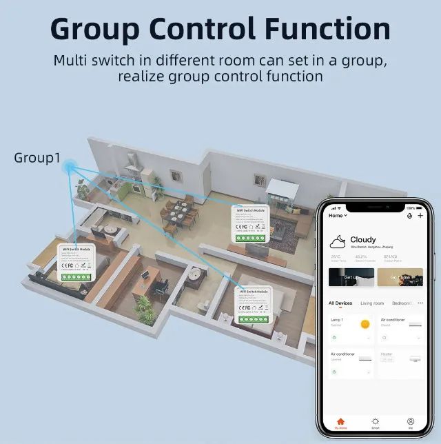 Interruptor Inteligente com 3 canais google assistant Alexa smart life Tuya  - Foto 4