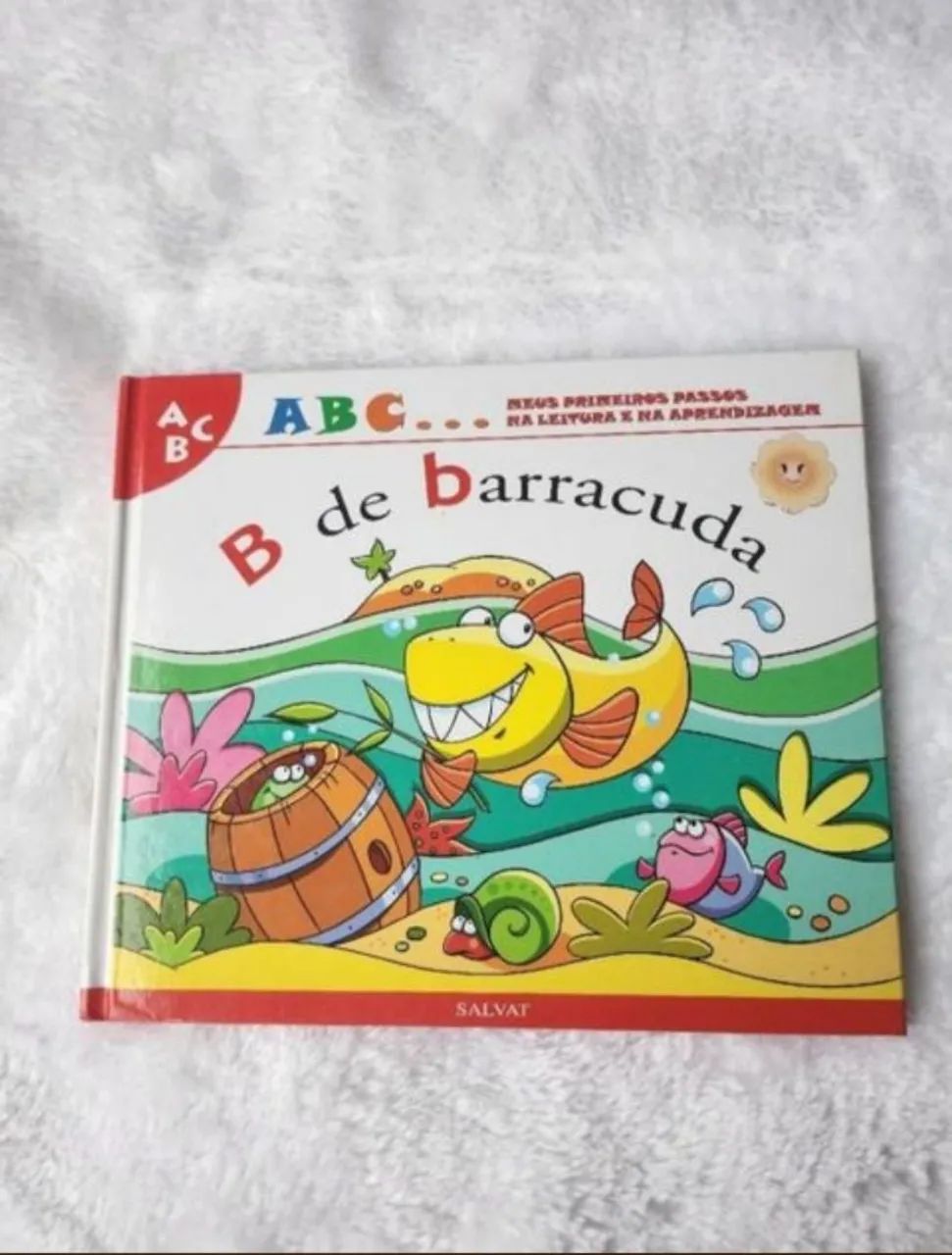 livro infantil abc b de barracuda algumas marcas de uso