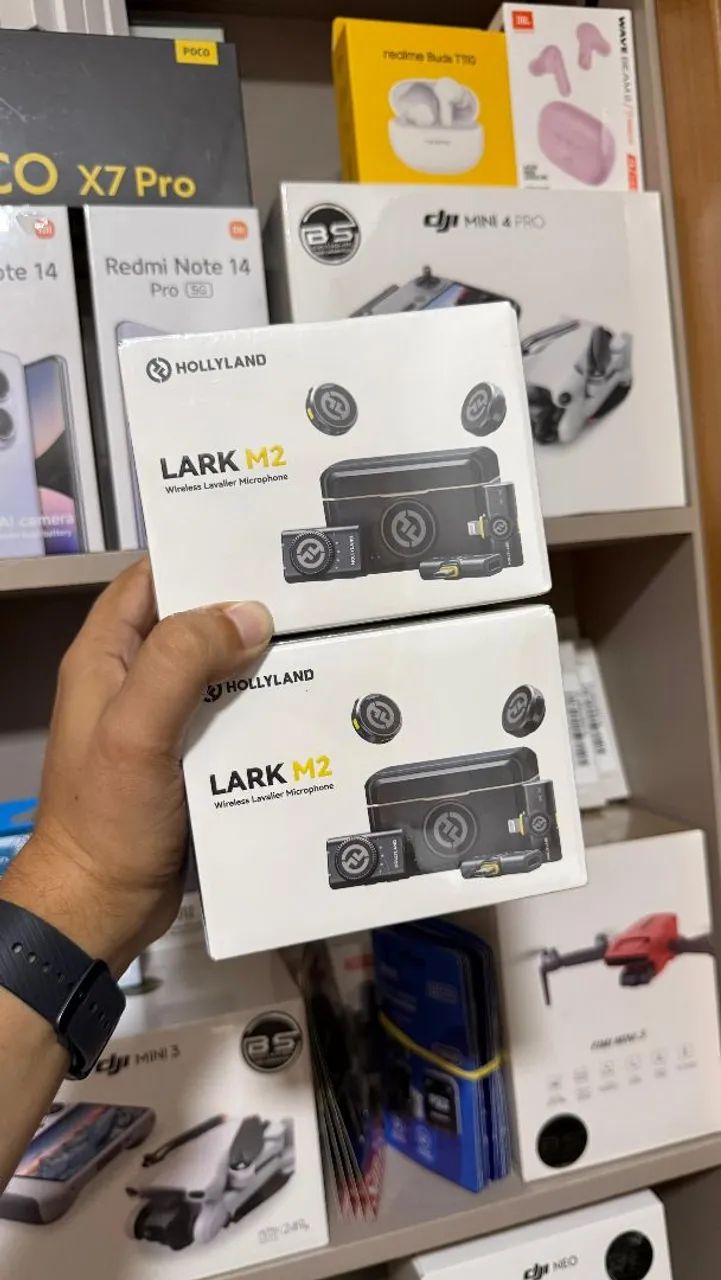 Microfone Sem Fio Hollyland Lark M2 COMBO lacrados 