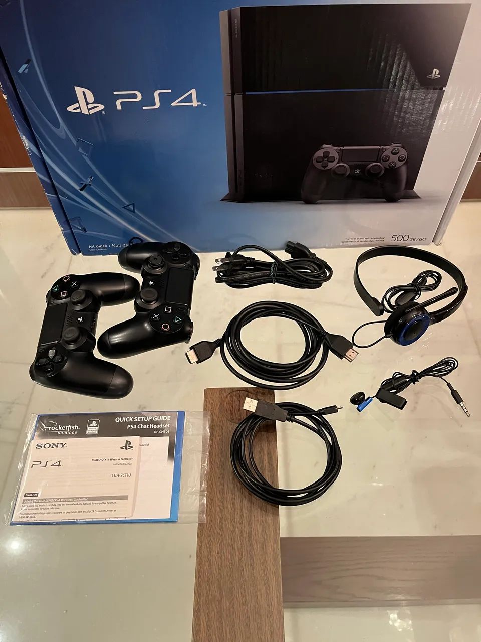 PS4 - 2 Controles/ Cabos Originais/ Caixa - Foto 2