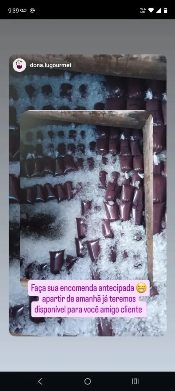 Açaí  R$20,00pra pega  entregar 25  - Foto 2