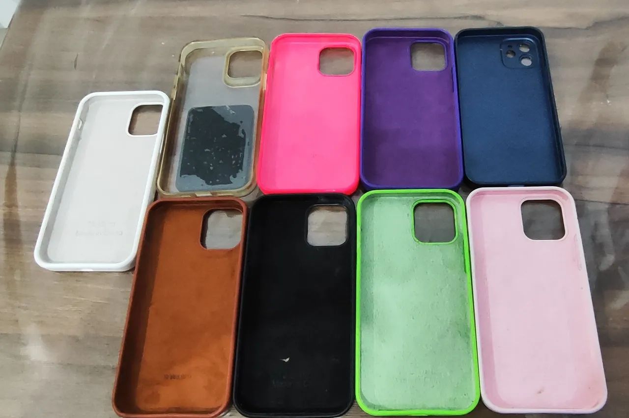9 capinhas para iPhone 12 usadas - Diversas Cores - Foto 4