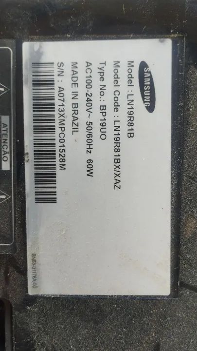 Placa tv monitor samsung LN19