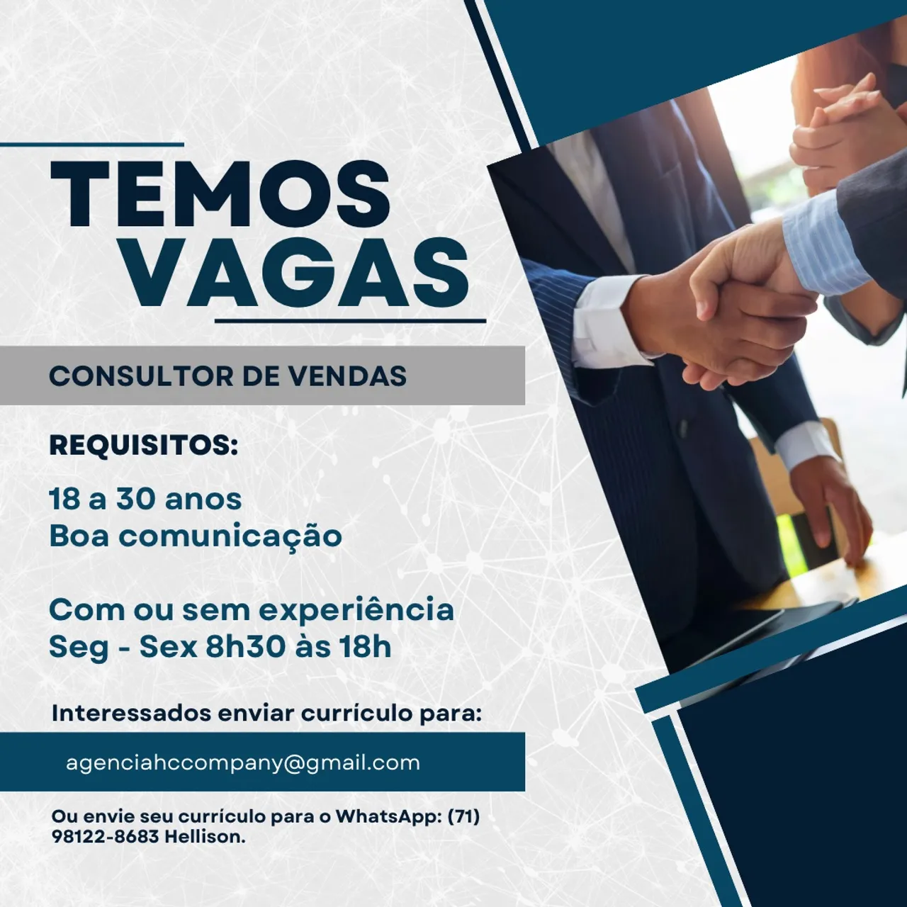 Consultor de Vendas Interno