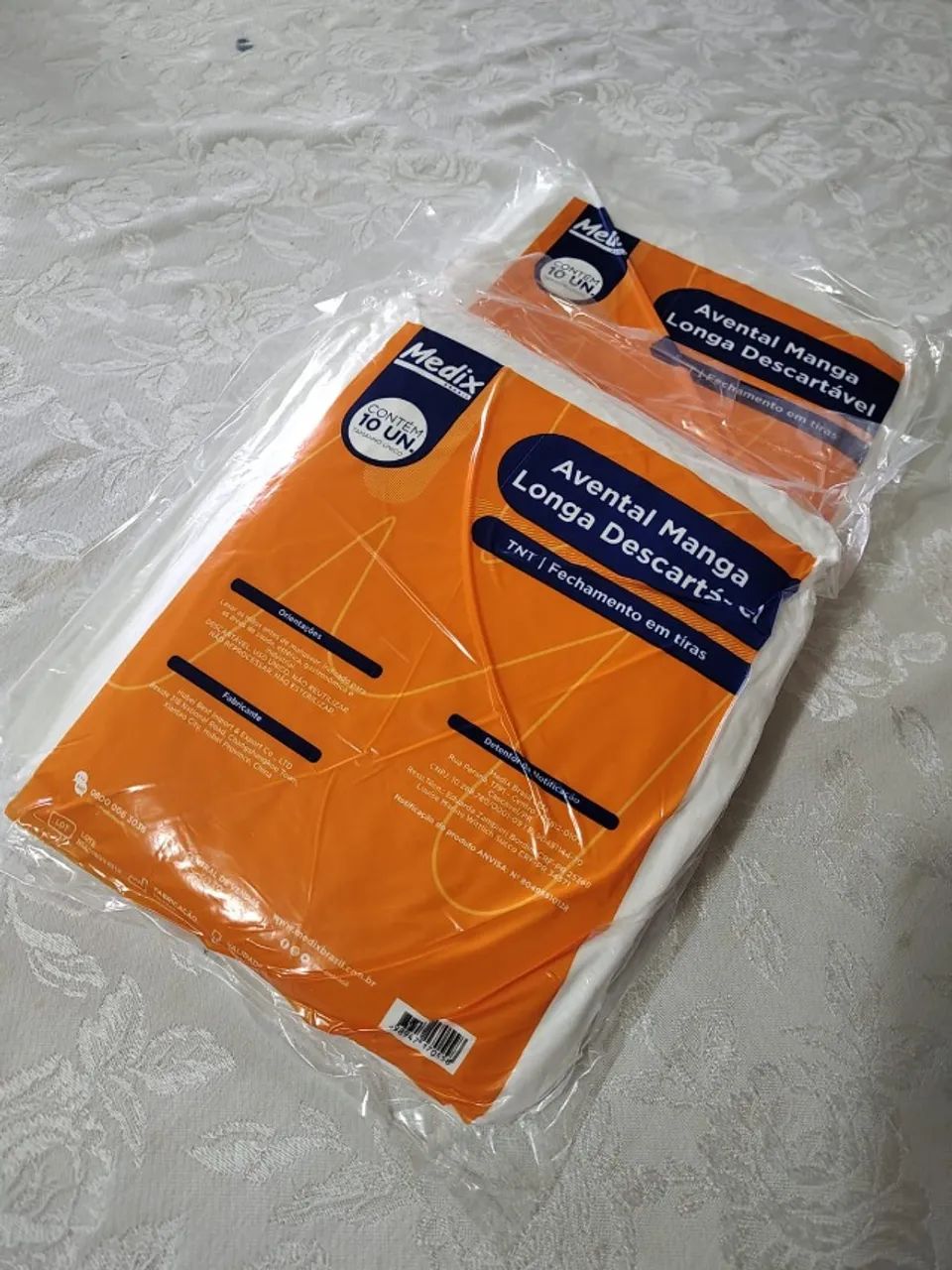 Avental Descartável Manga Longa 40g - Pacote com 10 unidades - Foto 3