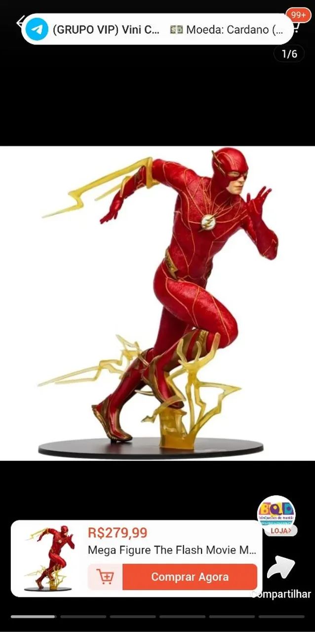 Mega figura flash - mcfarlane 
