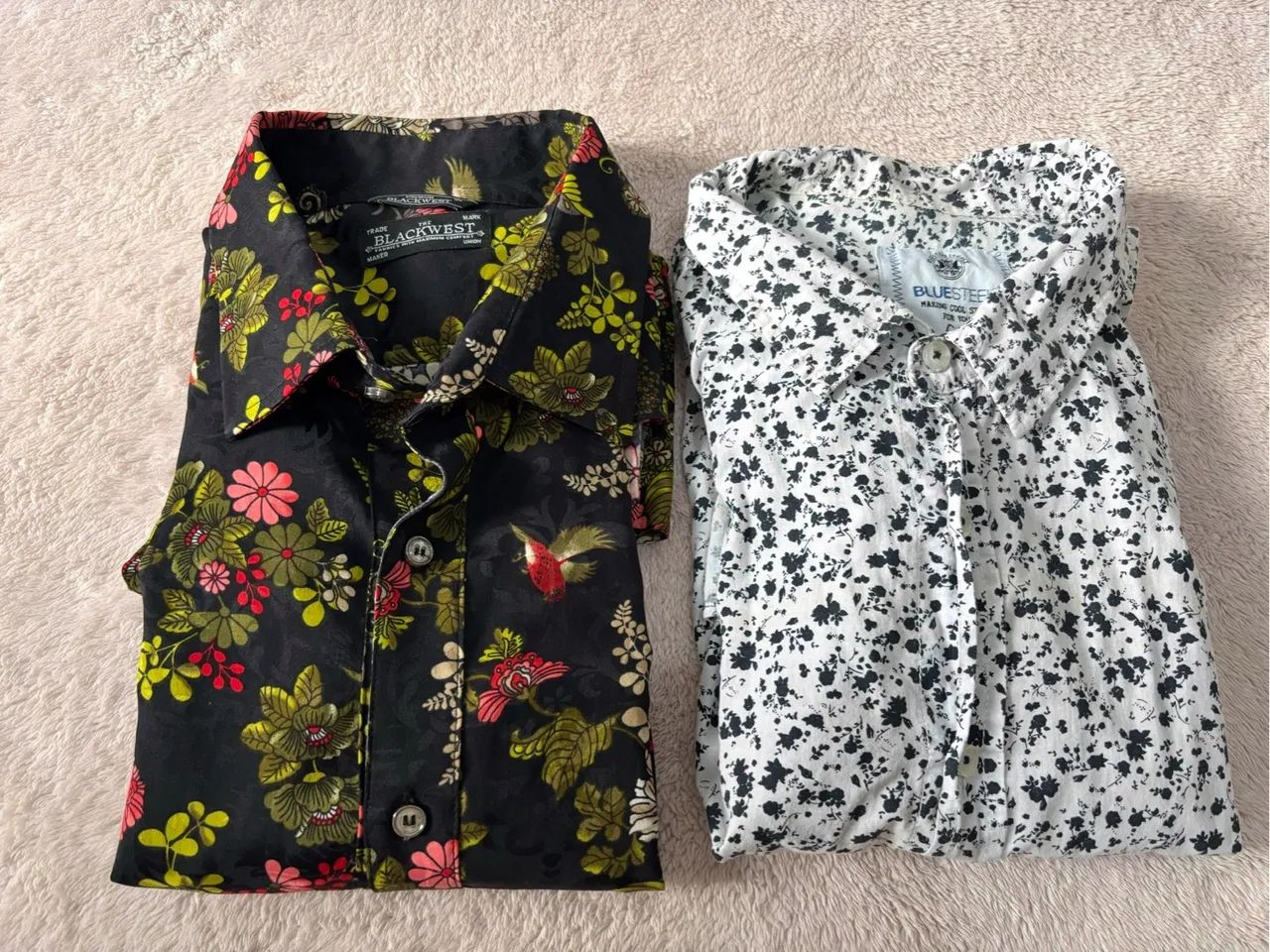 2- camisas social / floral 