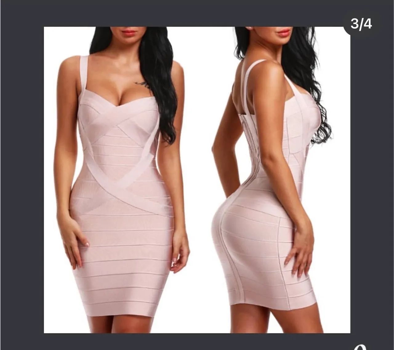 Vestido de bandagem- disponível em 4 cores - Foto 4