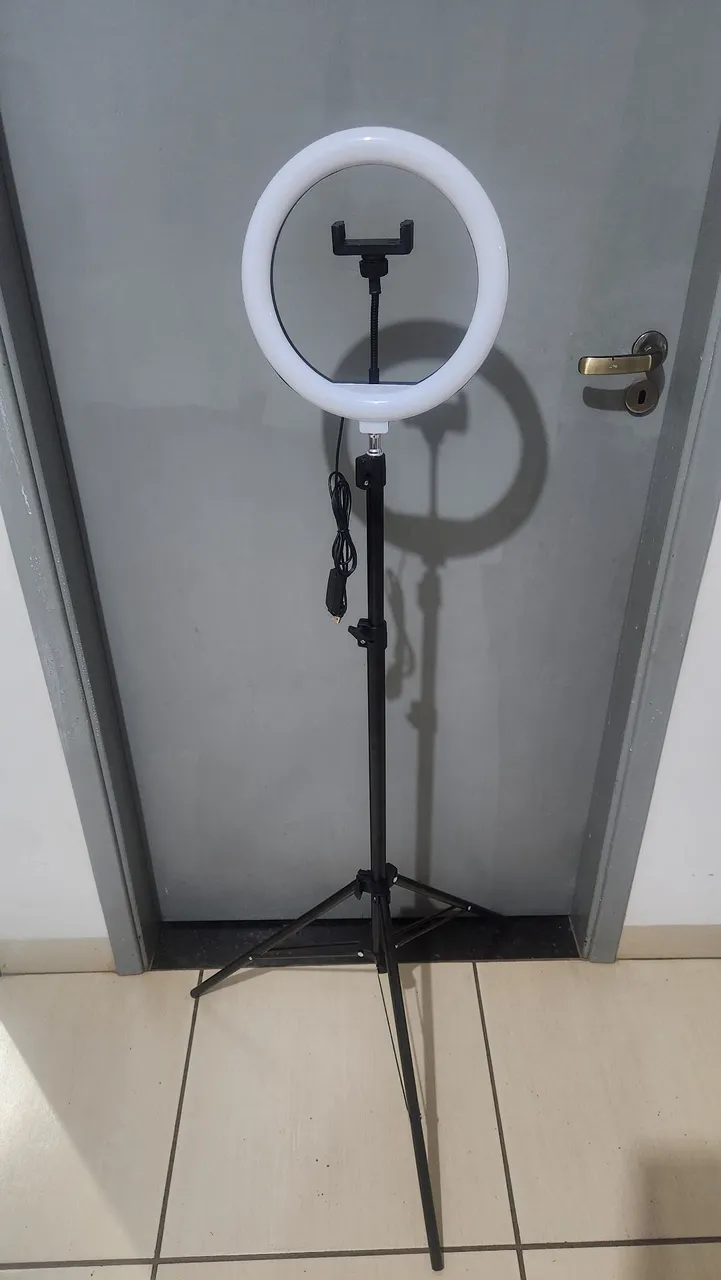Ring Light com Tripé para Fotos e Vídeos