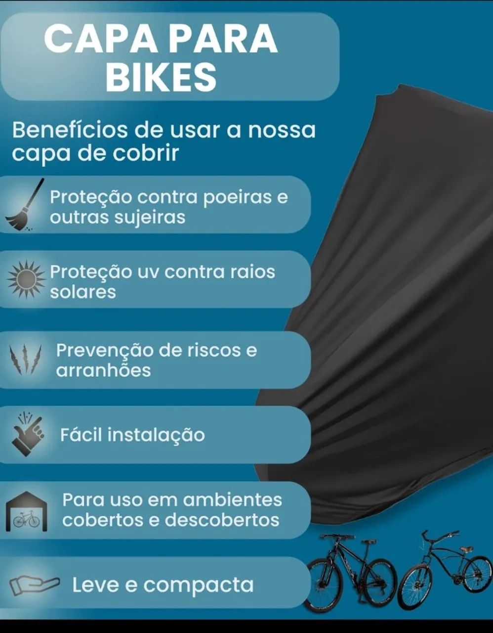 Capa Protetora para Bicicleta - Proteja sua Bike! - Foto 4