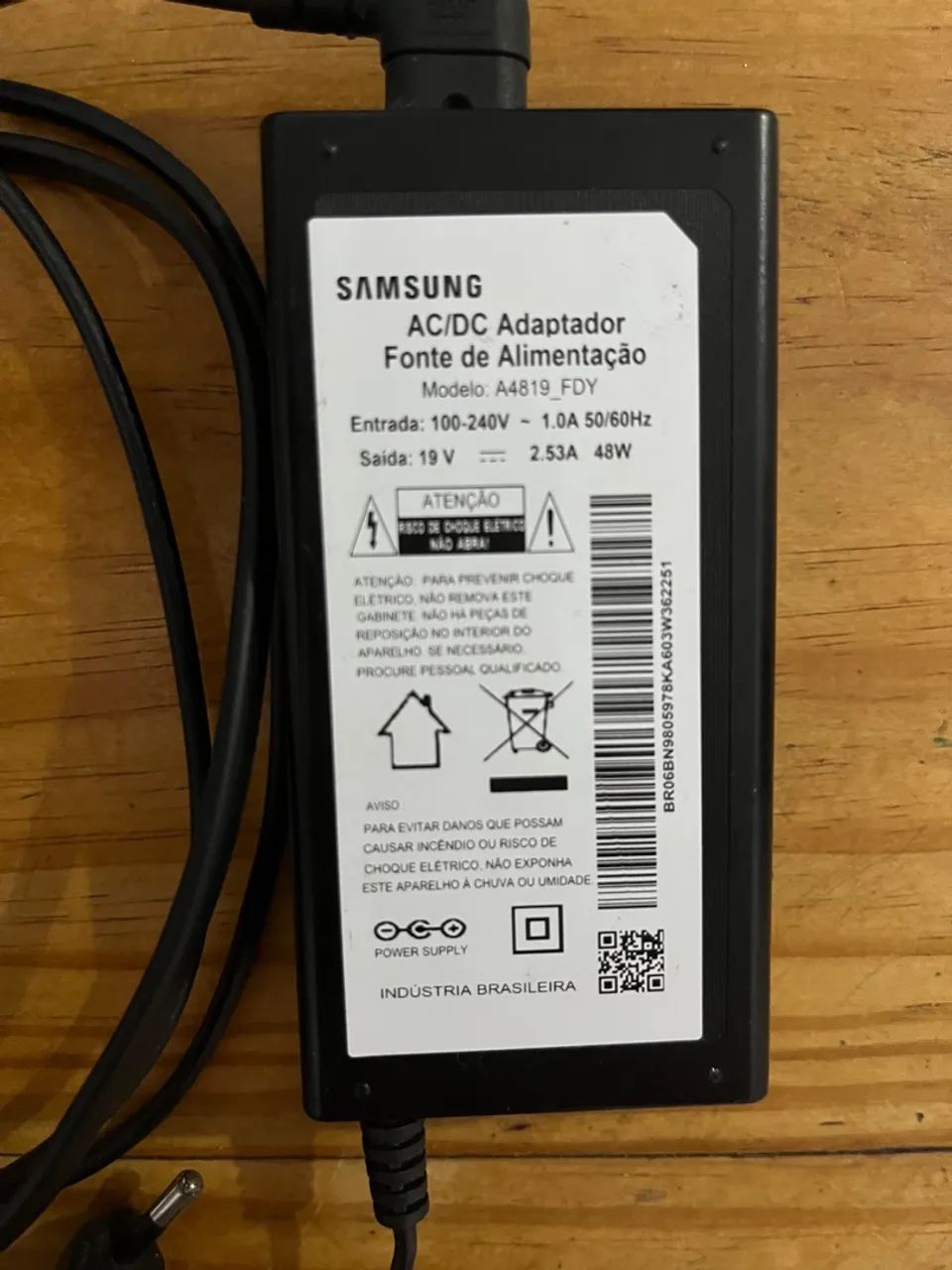 Fonte Original TV Samsung 19V 2.53A - Foto 3