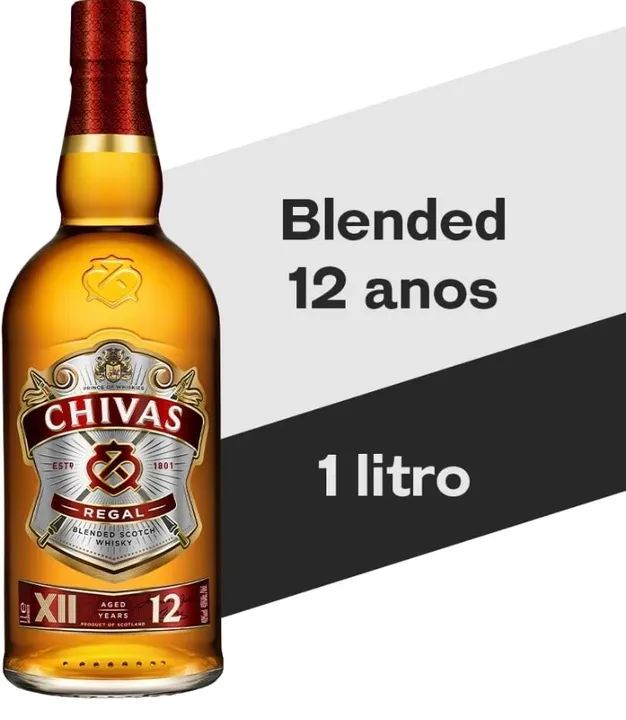 Whisky Chivas Regal 12 Anos - Garrafa de 1 litro - Foto 5