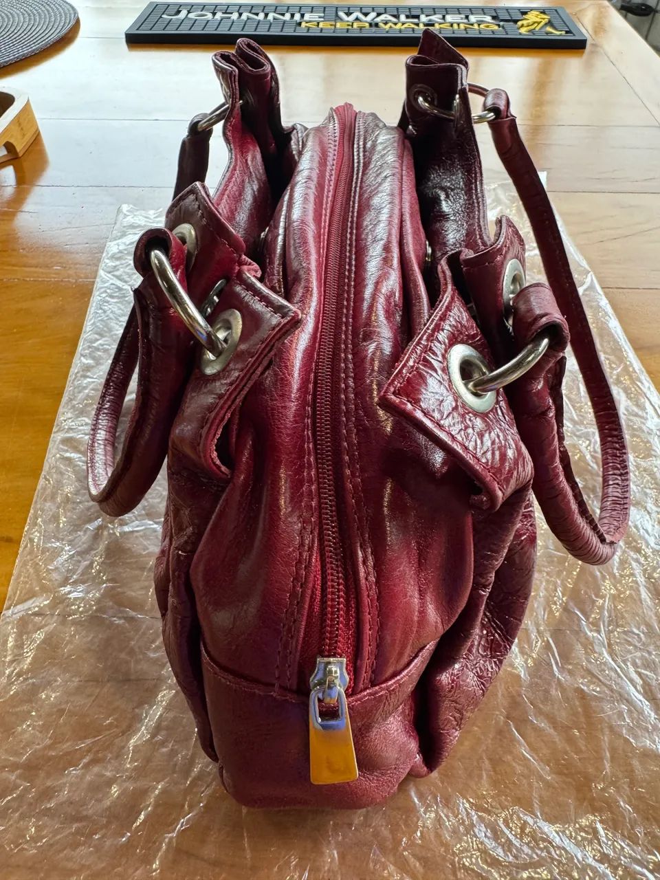 Vendo bolsa feminina em couro legítimo  - Foto 3