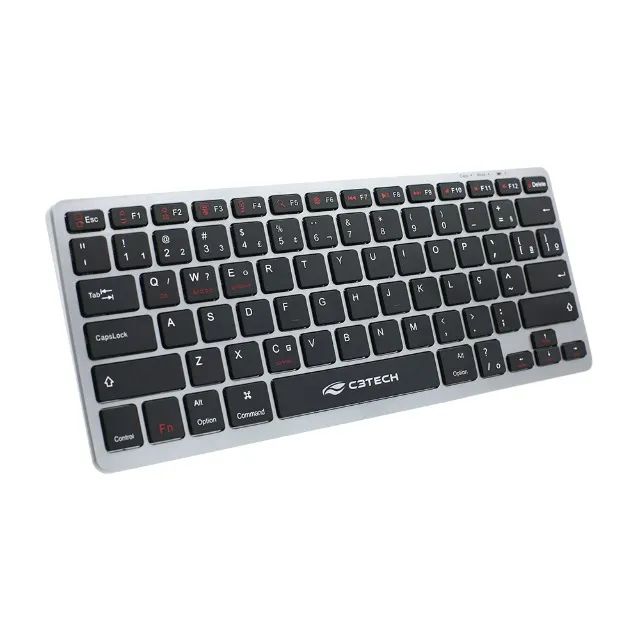 Teclado Sem Fio Bluetooth C3Tech K-BT50BK Recarregável - WZetta - Foto 3