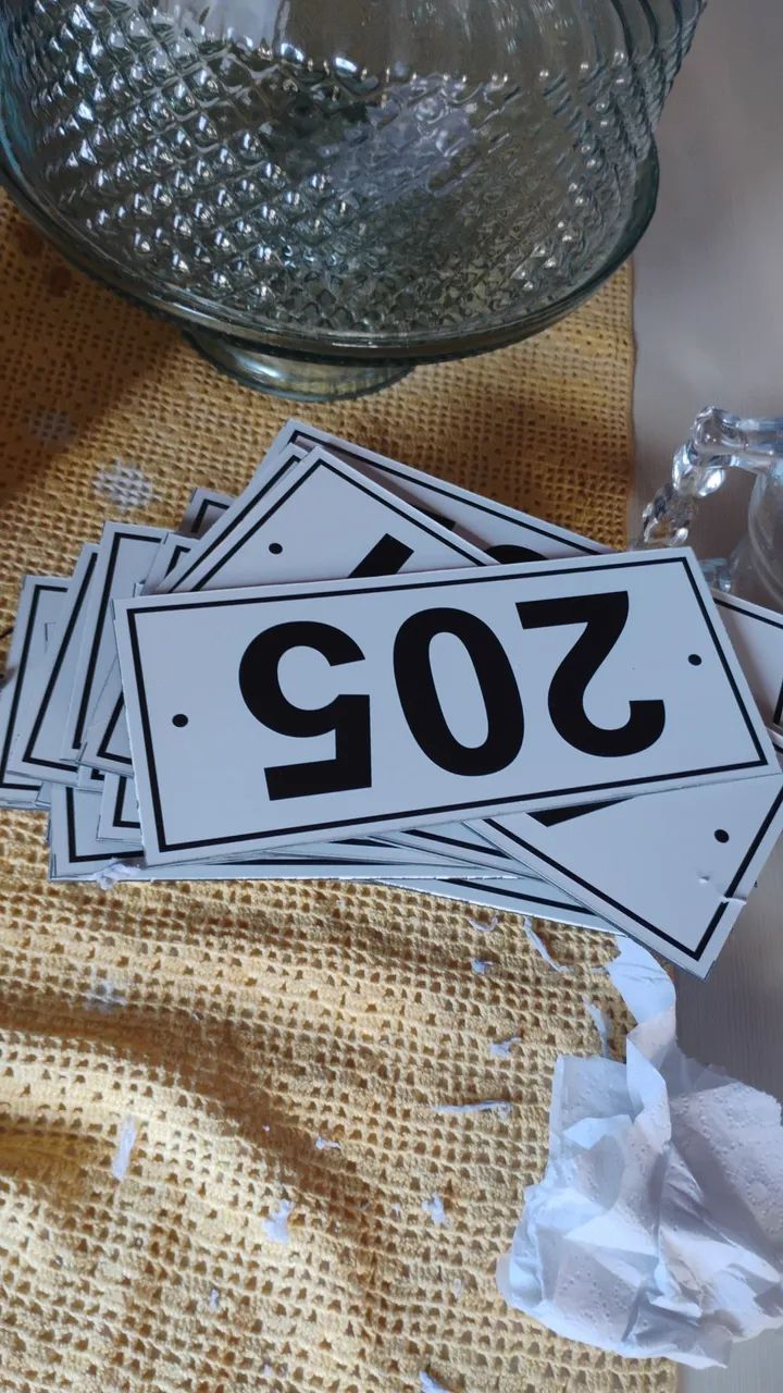 Placa para garagem 
