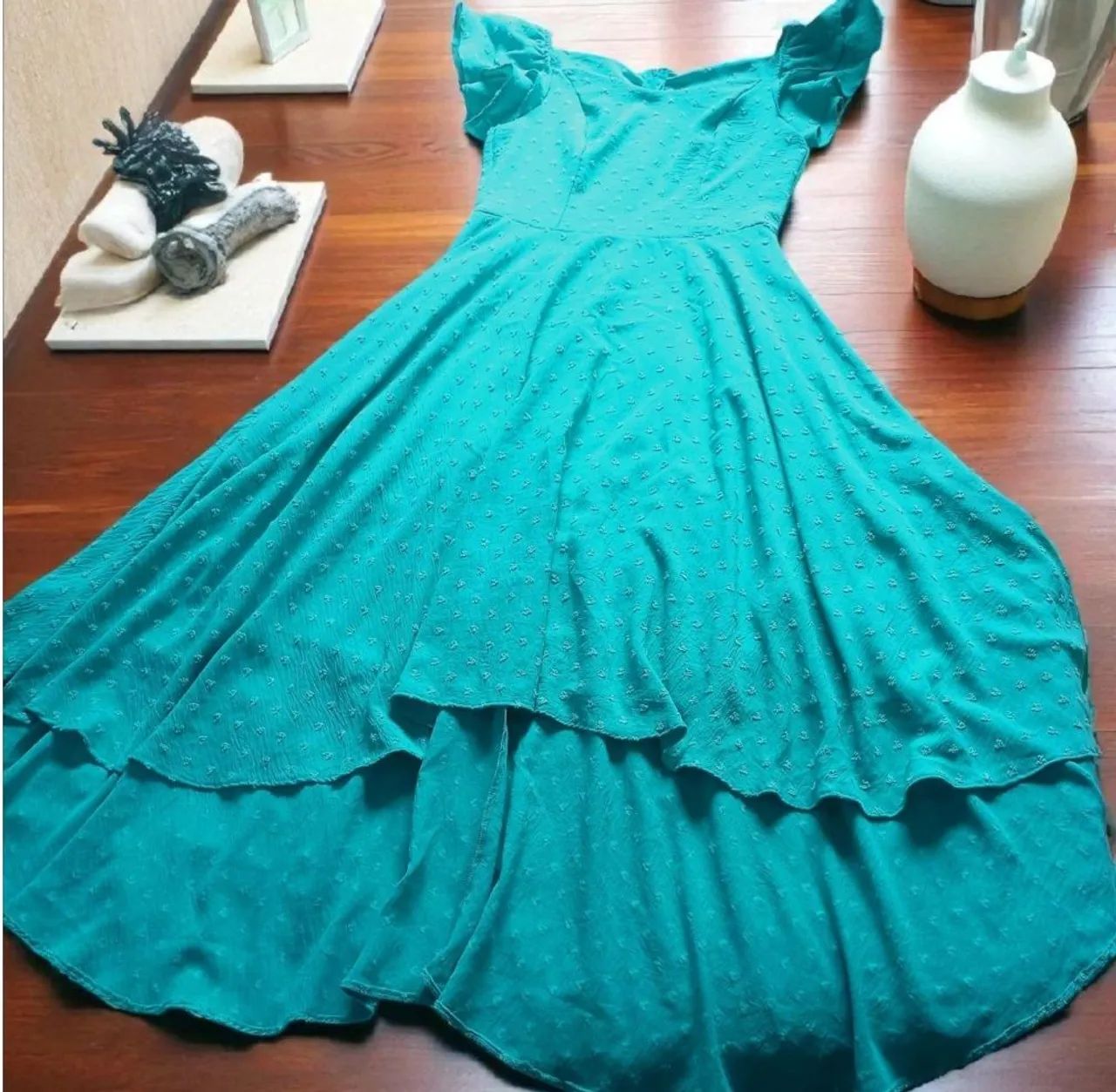 Vestido Azul Rodado   M