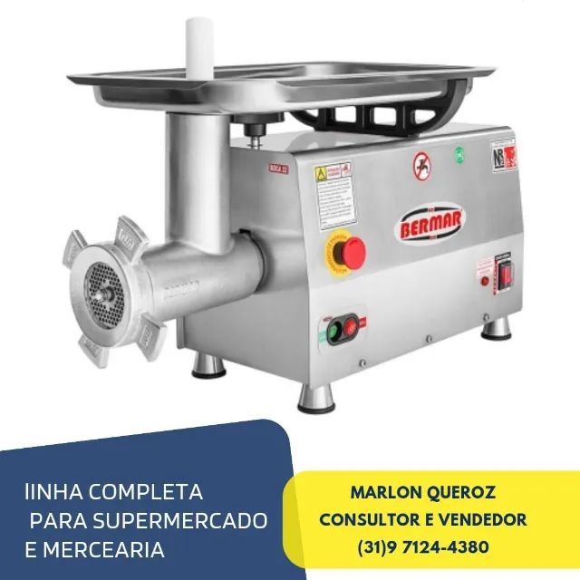 Picador de Carne Profissional Boca 22 Bermar