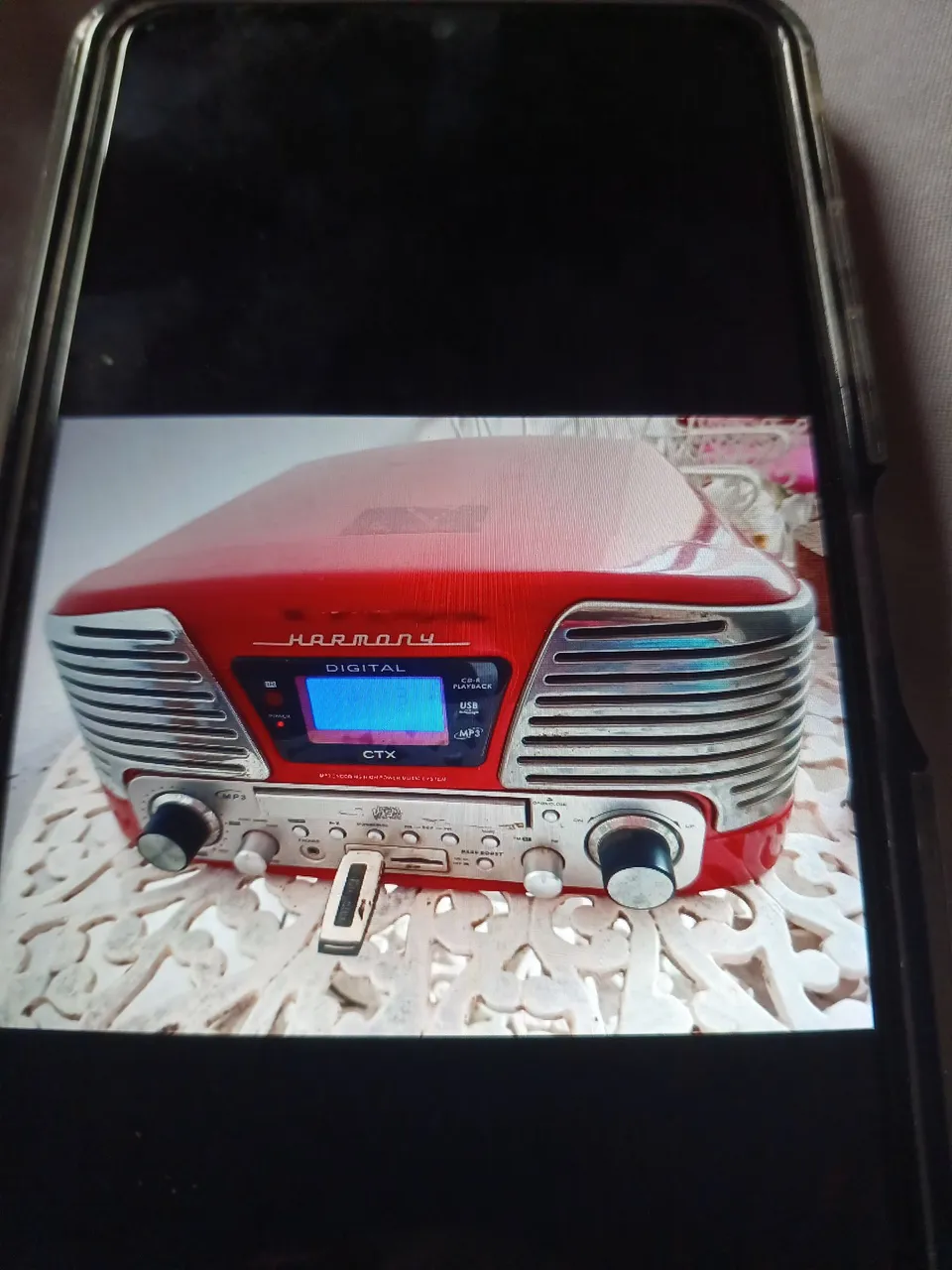 Rádio Vintage CTX Harmony Digital com Bluetooth e USB
