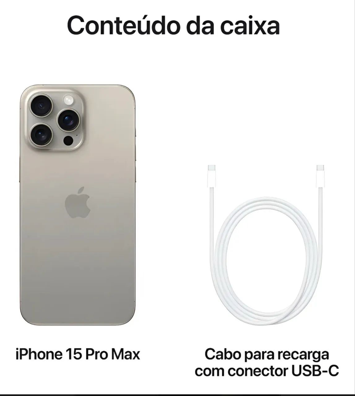 Apple iPhone 15 Pro Max (256 GB) - Titânio Natural - Celulares e
