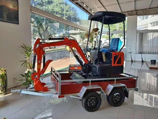 Reboque para mini escavadeira fazendinha dacla