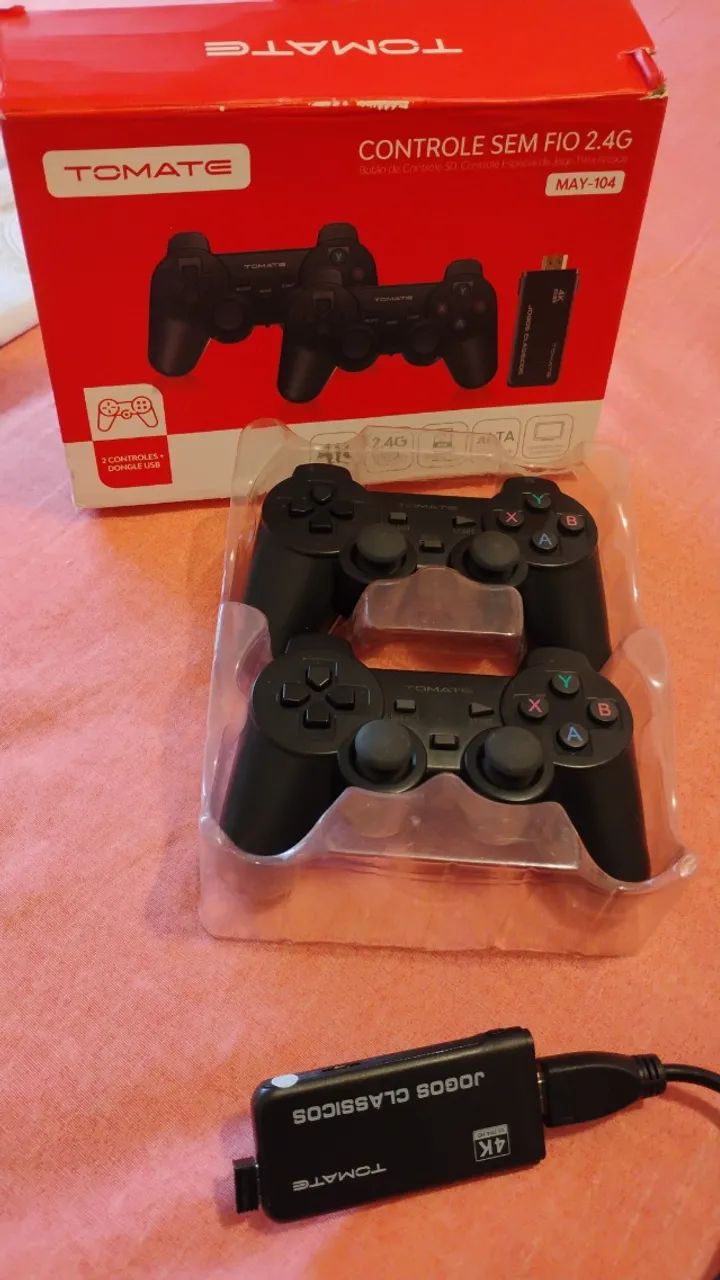 Vídeo Game Portátil C jogos Retrô - 2 controles