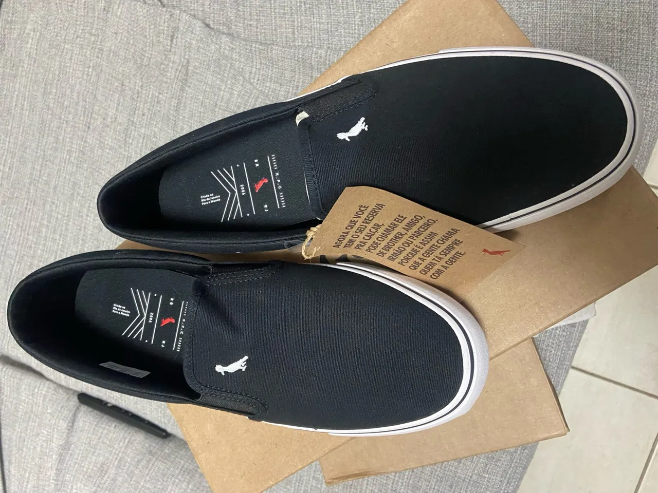 Tênis Reserva Masculino Slip On Preto