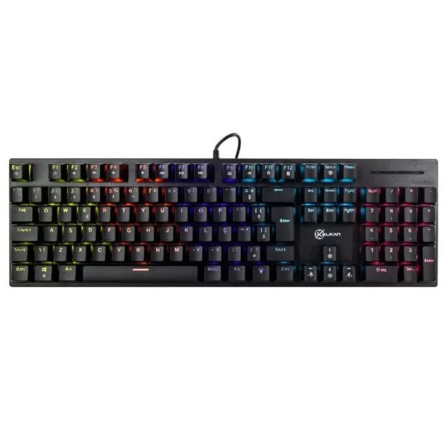 Teclado Mecânico Kalkan Loki 100% Fullsized Rainbow Switch Brown  KLK00013 - WZetta