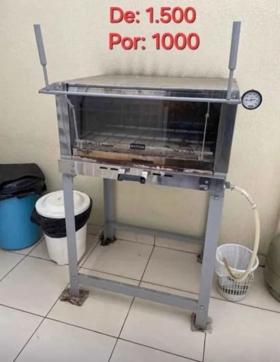 Forno a gás em INOX